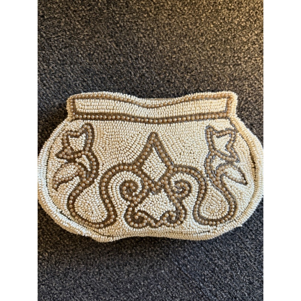 Antique Art Deco Beaded Belt Purse Evening Bag Wallet~ 6"x4"~Cosplay‎ REN Faire